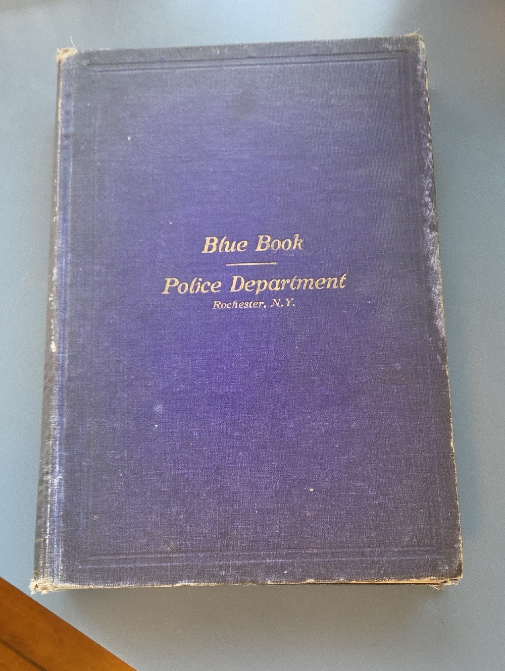 1911 Blue Book Police Department Rochester, N.Y.